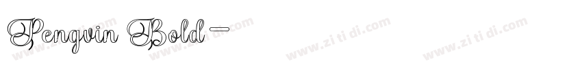 Pengvin Bold字体转换